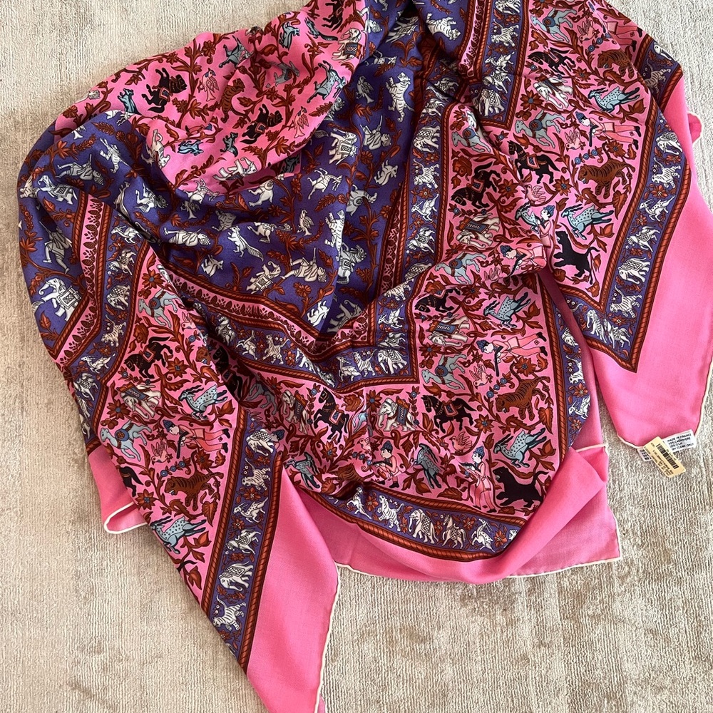HERMES Shawl 140. NEW